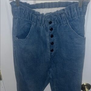 Lulu's Classic Blue Denim Jeans, Size Small